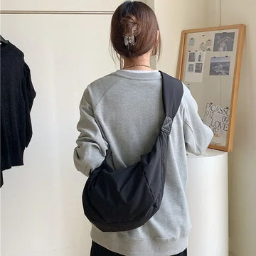 Casual Nylon Dumpling Crossbody Bag